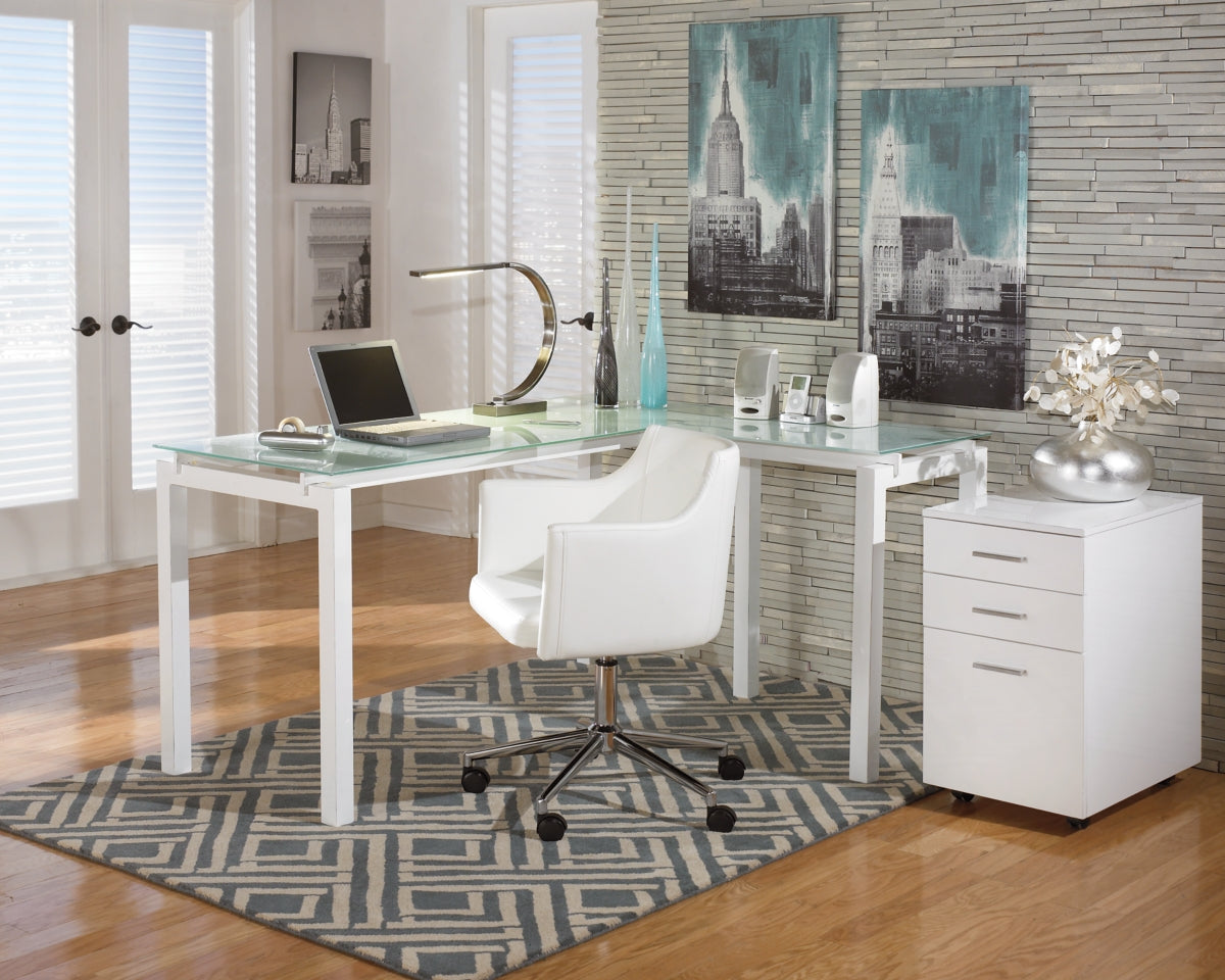 Baraga Home Office L-Desk - The Bargain Furniture