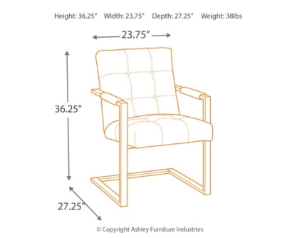Starmore Home Office Desk with Chair and Storage