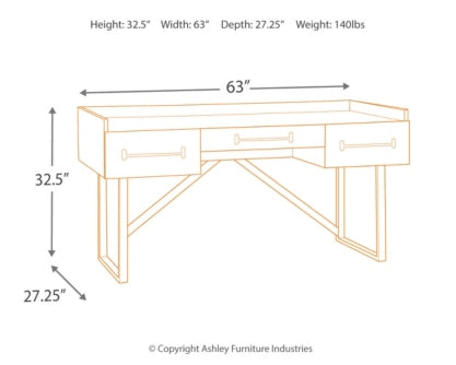 Starmore 63" Home Office Desk - The Bargain Furniture
