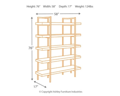 Starmore 76" Bookcase - The Bargain Furniture