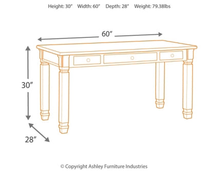 Bolanburg Home Office Desk and Storage