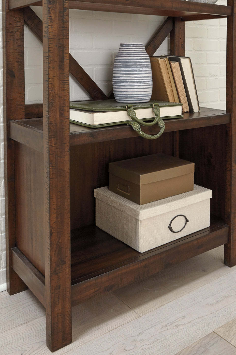 Baldridge 75" Bookcase - The Bargain Furniture