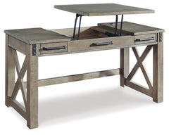 Aldwin Home Office Lift Top Desk - The Bargain Furniture