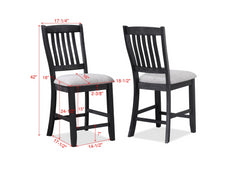 BUFORD CNTR HT CHAIR LIGHT GREY