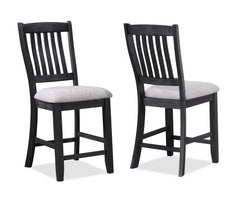 BUFORD CNTR HT CHAIR LIGHT GREY