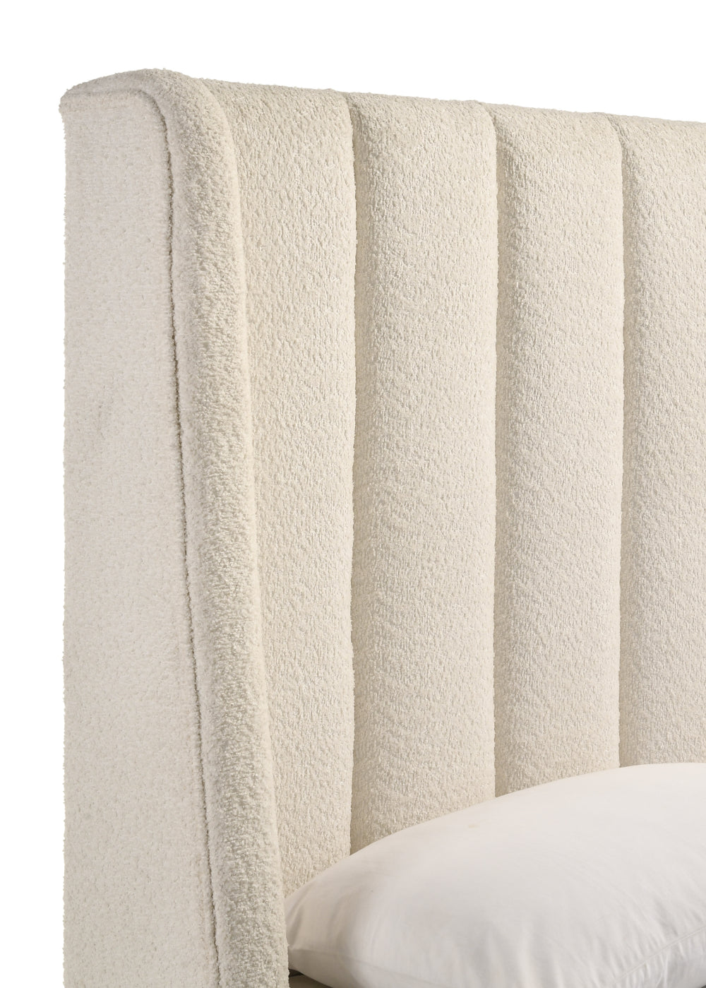 AGNES QUEEN HB/FB BOUCLE WHITE, AGNES /QUEEN BOUCLE RAIL WHITE