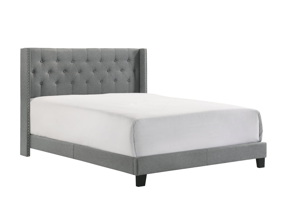 MAKAYLA QUEEN BED GREY