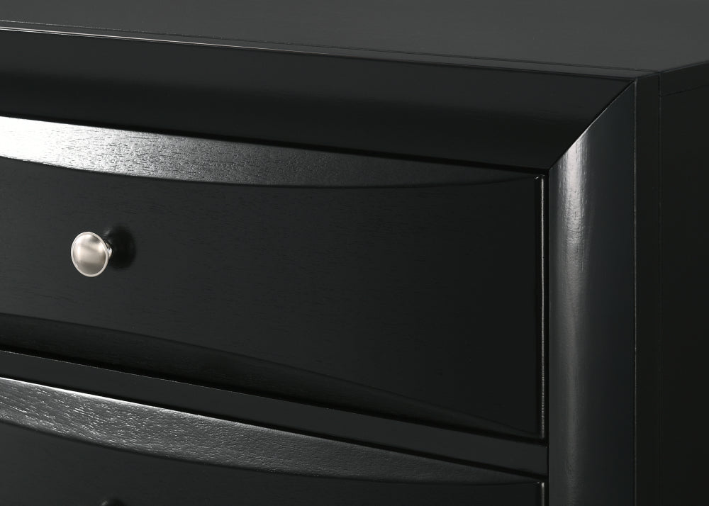 FALLON QUEEN HB(LED) FB BLACK, FALLON  RAIL BLACK