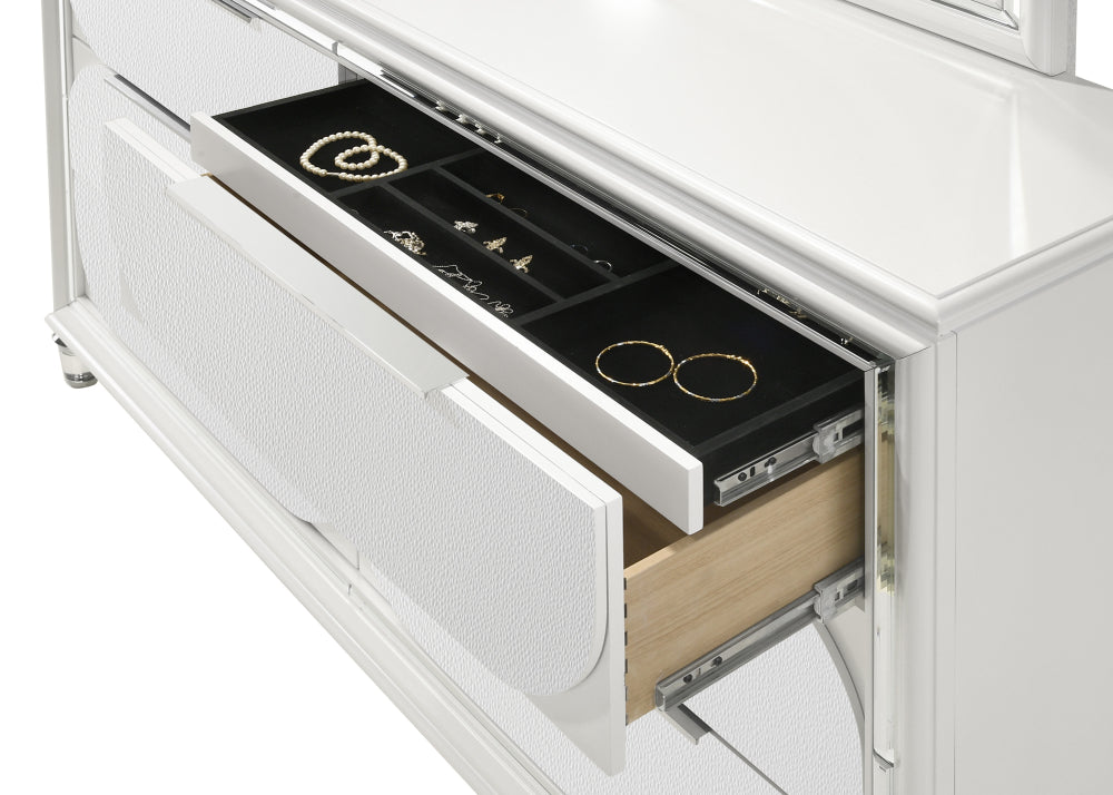 EDEN QUEEN LED HEADBOARD BOUCLE, EDEN QUEEN FOOTBOARD W/SLAT, EDEN /QUEEN RAIL