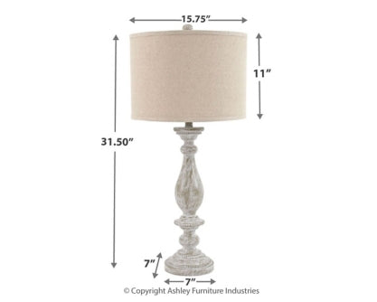 Bernadate 3-Piece Floor Lamp with 2 Table Lamps Set