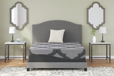 14 Inch Ashley Hybrid Queen Mattress with Better than a Boxspring Queen Foundation
