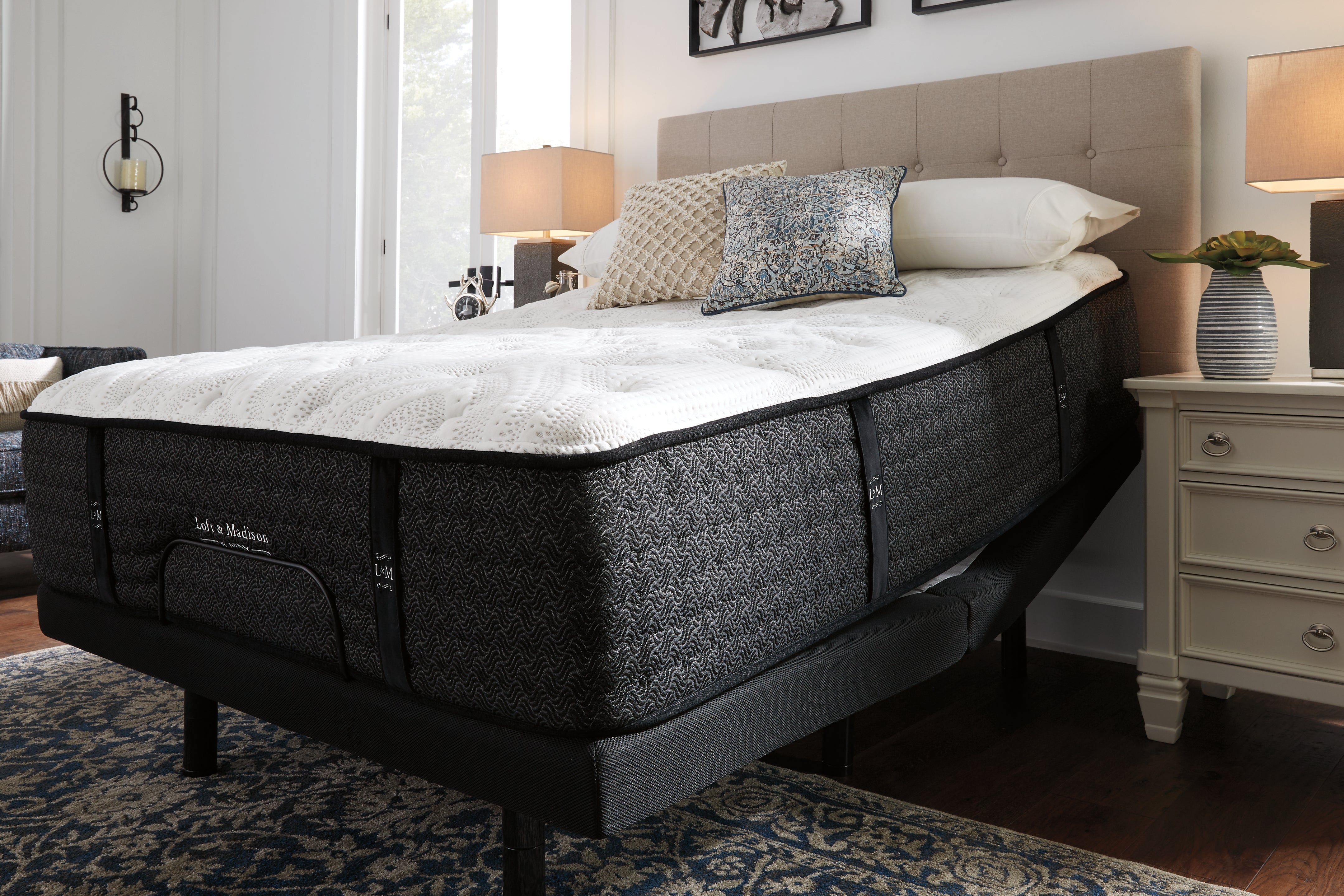 Anniversary Edition Plush California King Mattress with Head-Foot Model Better California King Adjustable Head Base
