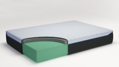 12 Inch Chime Elite California King Memory Foam Mattress in a box with Head-Foot Model-Good California King Adjustable Base