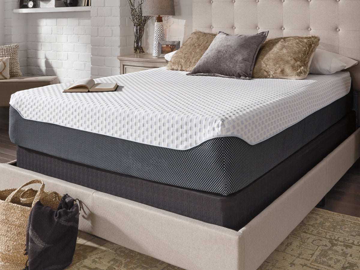 12 Inch Chime Elite Full Memory Foam Mattress in a box with Better than a Boxspring Full Foundation