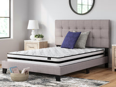 8 Inch Chime Innerspring Queen Mattress in a Box with Better than a Boxspring Queen Foundation