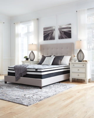 8 Inch Chime Innerspring Full Mattress in a Box with Better than a Boxspring Full Foundation