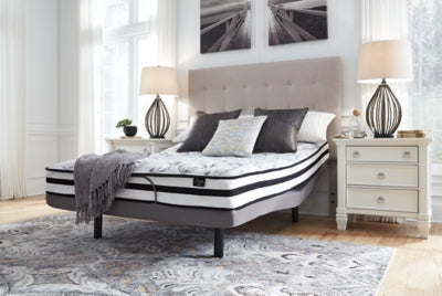 8 Inch Chime Innerspring Queen Mattress in a Box with Adjustable Head Queen Base