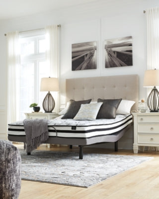 8 Inch Chime Innerspring King Mattress in a Box with Adjustable Head King Base