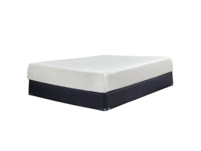 10 Inch Chime Memory Foam Twin Mattress in a Box with Better than a Boxspring Twin Foundation