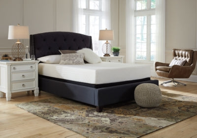 10 Inch Chime Memory Foam King Mattress in a Box with Head-Foot Model Better King Adjustable Base