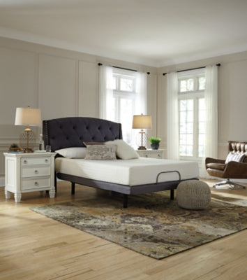 10 Inch Chime Memory Foam Queen Mattress in a Box with Better than a Boxspring Queen Foundation