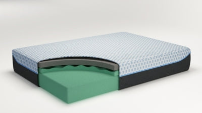 14 Inch Chime Elite King Memory Foam Mattress in a Box with Head-Foot Model Best King Adjustable Base