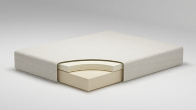 Chime 8 Inch Memory Foam Full Mattress in a Box with Better than a Boxspring Full Foundation