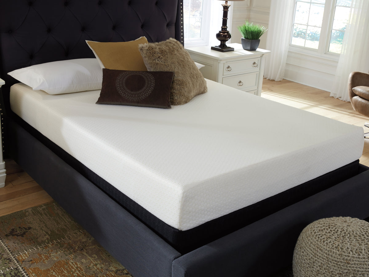 Chime 8 Inch Memory Foam King Mattress in a Box with Better than a Boxspring 2-Piece King Foundation