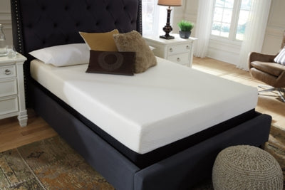Chime 8 Inch Memory Foam Full Mattress in a Box with Better than a Boxspring Full Foundation