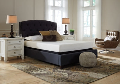 Chime 8 Inch Memory Foam Twin Mattress in a Box with Better than a Boxspring Twin Foundation