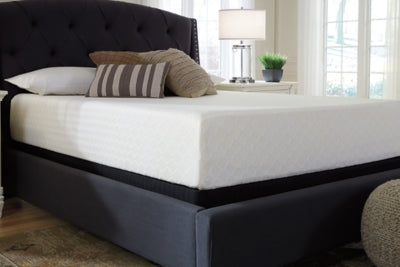 Chime 12 Inch Memory Foam King Mattress in a Box with Head-Foot Model-Good King Adjustable Base
