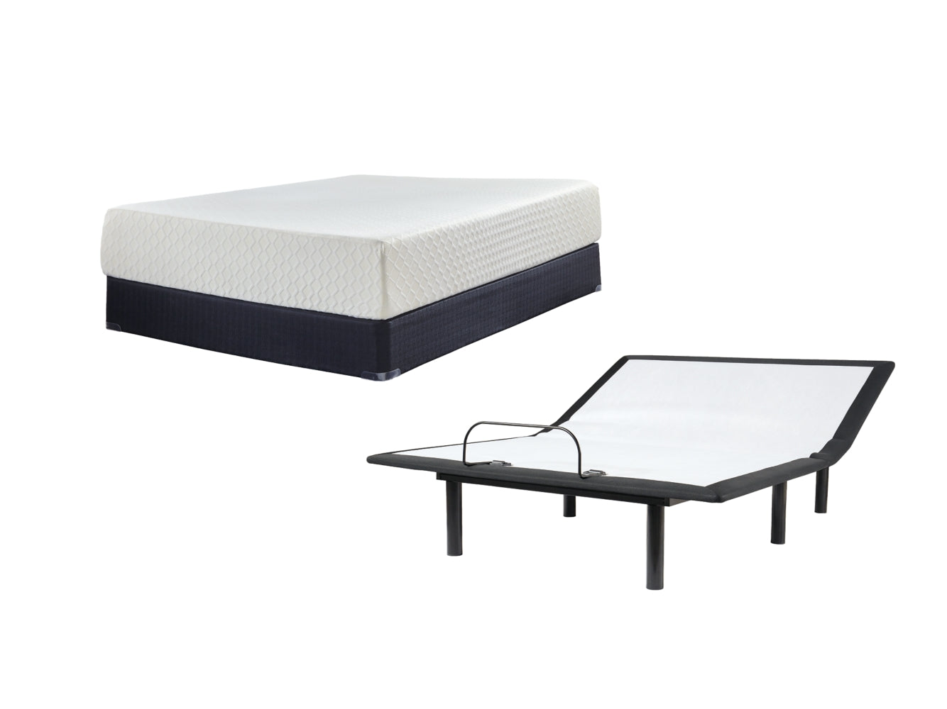 Chime 12 Inch Memory Foam Mattress with Adjustable Base - PKG010404