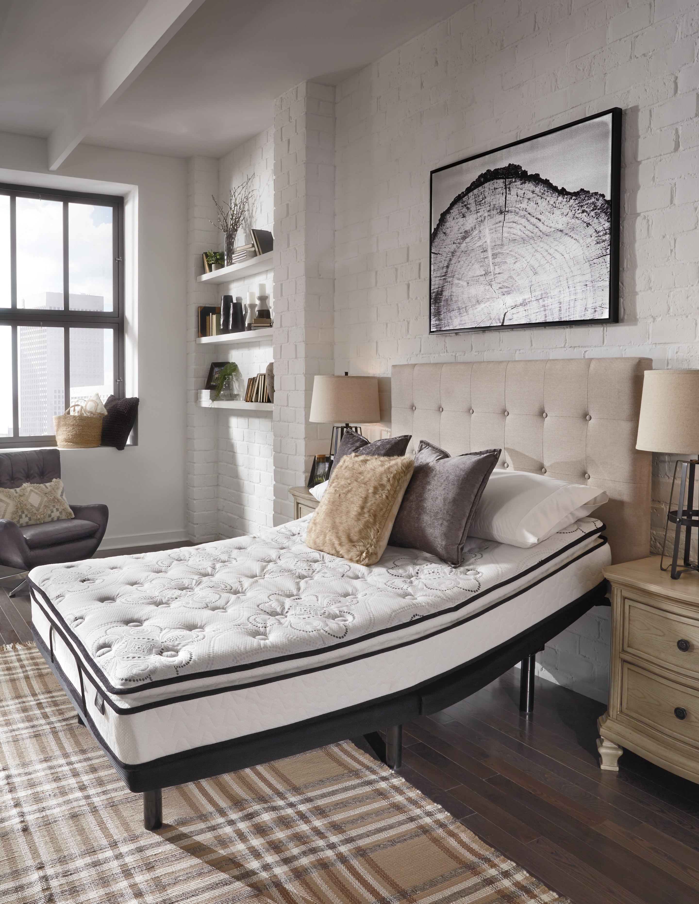 Limited Edition Firm King Mattress with Head-Foot Model Best King Adjustable Base