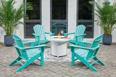 Sundown Treasure Outdoor Fire Pit Table and 4 Chairs