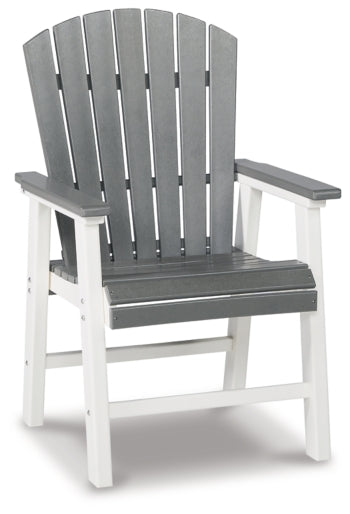 Crescent Luxe Outdoor Dining Table and 4 Chairs - PKG013809