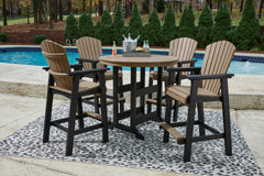 Fairen Trail Outdoor Bar Table and 4 Barstools - PKG009513