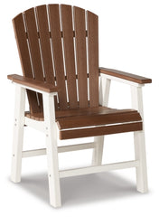 Crescent Luxe Outdoor Dining Table and 4 Chairs