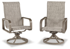 Beach Front Sling Swivel Chair (Set of 2)