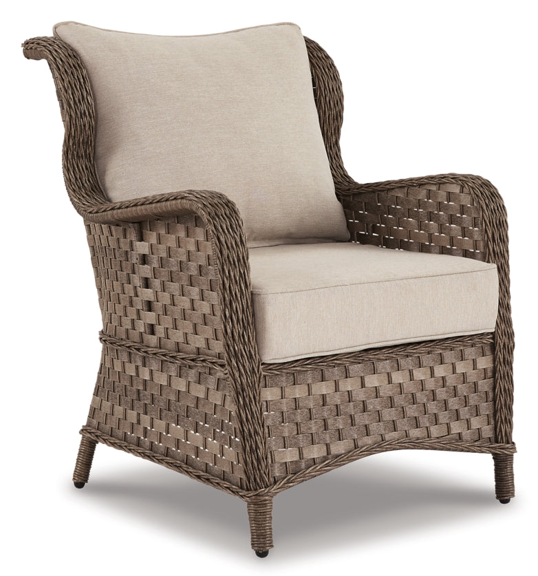 Clear Ridge Outdoor Loveseat and 2 Chairs with Coffee Table
