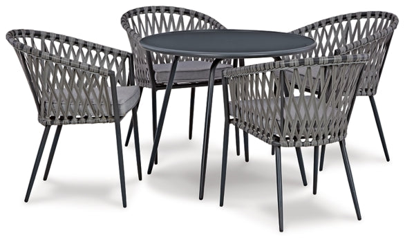 Palm Bliss Outdoor Dining Table and 4 Chairs