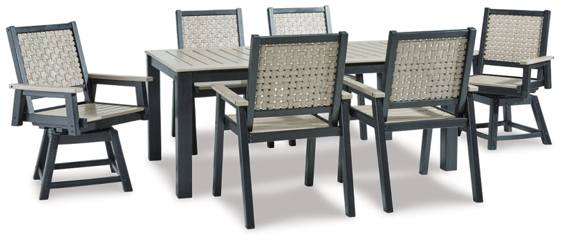 Mount Valley Outdoor Dining Table and 6 Chairs - PKG015415