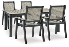Mount Valley Outdoor Dining Table and 4 Chairs - PKG015413