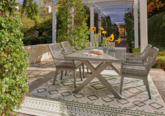 Beach Front Outdoor Dining Table and 4 Chairs - PKG014896