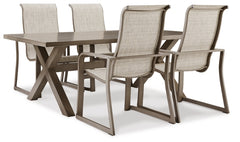 Beach Front Outdoor Dining Table and 4 Chairs - PKG015464