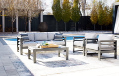 Amora Outdoor Sofa, 2 Lounge Chairs and Coffee Table