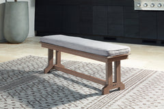 Emmeline Outdoor Dining Bench with Cushion