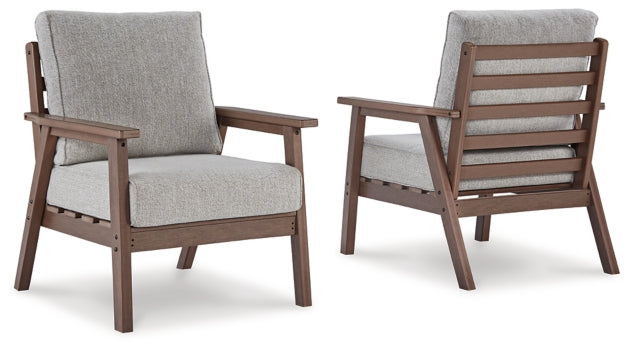 Emmeline Outdoor Loveseat and 2 Chairs with Coffee Table