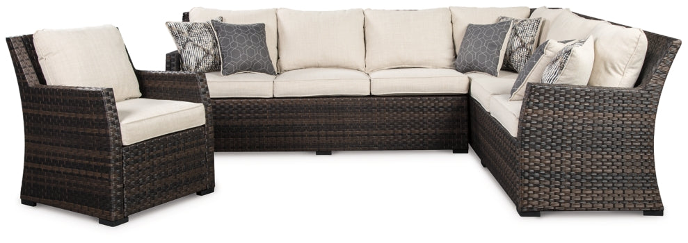 Easy Isle 3-Piece Outdoor Sectional with Chair