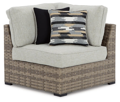 Calworth Outdoor 9-Piece Sectional with Ottoman