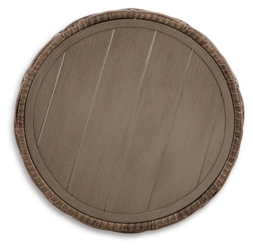 Sandy Bloom Outdoor Coffee Table with End Table